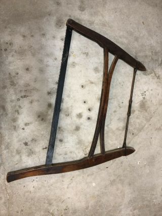 Vintage Wood Framed Buck Saw/bow Saw