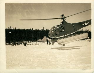 Brooklyn Air Station Military U.  S.  Coast Guard Helicopter Real Photo Vintage