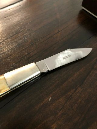 SCHATT & MORGAN AWESOME Sambar Stag BARLOW Queen Pocket Knife 4