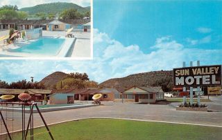 Q23 - 1686,  Sun Valley Motel,  Junction,  Tx. ,  Postcard.