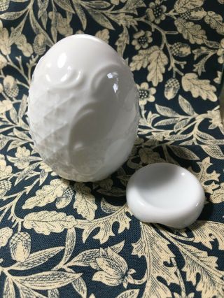 White Porcelain Easter Egg Ornament China Blank Blanc De Chine