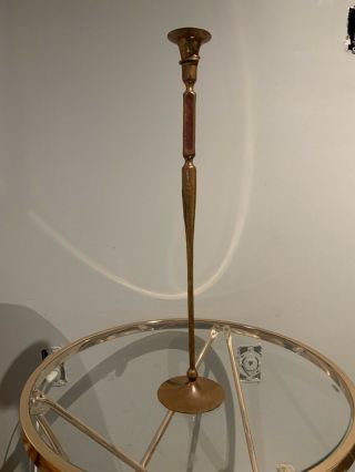 Hessel Studio Copper Candlestick Holder 21” Titled: “the Cook”