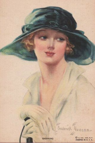 A/s Frederick Duncan Gorgeous Glamour Lady Pc Image Fancy Hat Wow