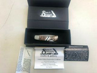 Sante Fe Stoneworks Wooly Mammoth Tooth Made With Damascus