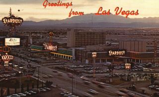 Las Vegas,  Nevada,  Nv,  Stardust Hotel,  Chrome Vintage Postcard G5460
