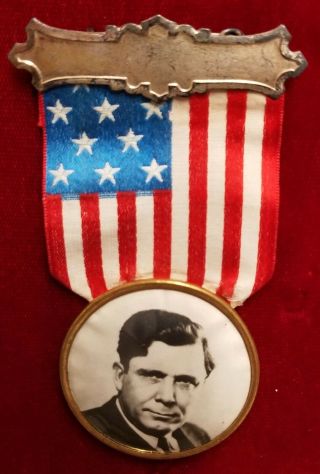 Willkie Political Campaign Pinback Button Ribbon Badge 1940 Republican Gop Fdr