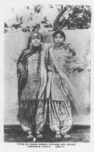 Pc Rp India Types Of Indian Women Pathani Girl Chums Peshawar Social History
