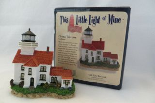 Grand Traverse Harbour Lights This Little Light Of Mine Lighthouse Ll160 - Mib