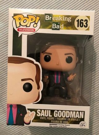 Funko Pop Television Saul Goodman 163 - Breaking Bad - Vaulted With Protector