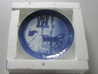 ROYAL COPENHAGEN 1948 Christmas Plate,  Noedebo Church,  factory fist 4