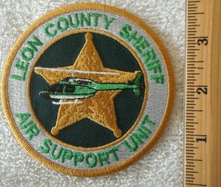 Leon County Sheriff Air Support Unit Patch (highway Patrol,  Sheriff,  Ems)