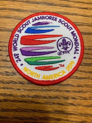 2019 World Scout Jamboree Participants Patch 3” Red Border