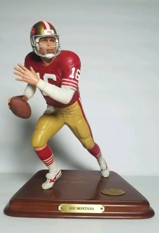Joe Montana Danbury Figure Statue Figurine 49ers Hof Hall Fame Collectable