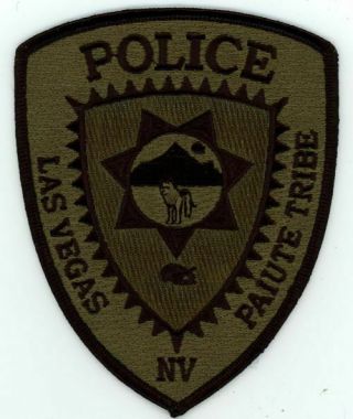 Las Vegas Paiute Tribe Police Nevada Nv Swat Subdued Patch Sheriff