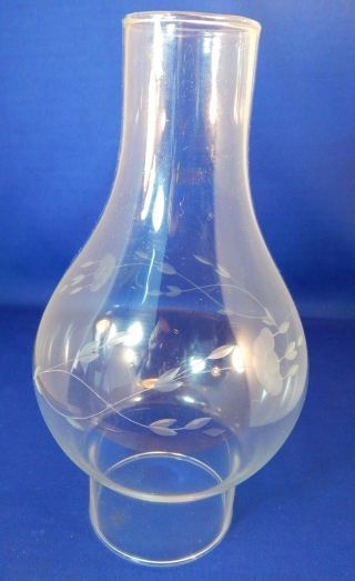LARGE ANTIQUE OIL KEROSENE GLASS LAMP All in 4