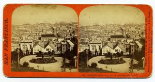 INTERESTNG VIEW OF SAN FRANCISCO CALIFORNIA STEREOVIEW BY THOMAS HOUSEWORTH 2