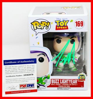 Tim Allen Signed Buzz Lightyear Toy Story Autographed Funko Pop Psa Jsa Bas