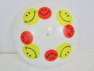 Smiley Face Vintage Glass Ceiling Light Lamp Shade Cover Retro Cool 70 