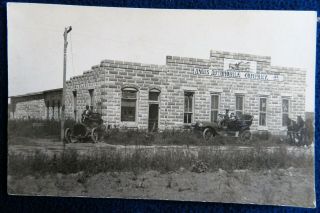 Vtg 1900s Rppc Photo Postcard Angus Nebraska Fuller Car Automobile Factory 1907