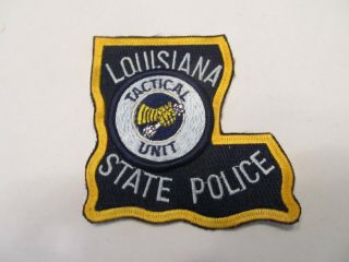 Louisiana State Police Tactical Unit Patch Attached To Reg Patch