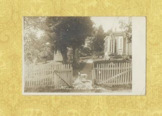 Ct Canton Center Rare 1911 Rppc Real Photo Postcard Home Sweet Home To Ny