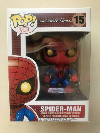 Funko Pop Marvel Spider - Man 15 Gold Eyes From The Spider - Man Imperfect