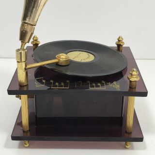Vintage Sankyo Music Box Gramophone Phonograph Style Plays Lara’s Theme Japan 5