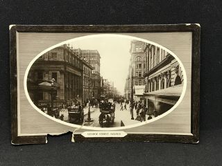 Antique Postcard Real Photo George Street,  Sydney Nsw 1910 Ward Lack & Co