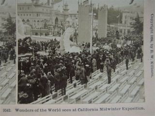1894 California Midwinter Exposition Stereoview Wonders Of The World Kilburn