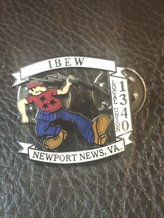 Ibew Local Union 1340 Newport News Lapel Pin