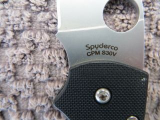 Spyderco Lil Native Compression Lock Black G10 Plain Edge CPM - S30V Knife C230GP 3