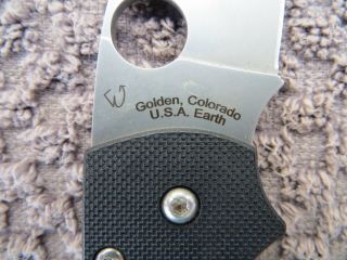 Spyderco Lil Native Compression Lock Black G10 Plain Edge CPM - S30V Knife C230GP 4