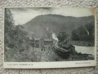 Thurmond Wv - W Va - C&o Railroad Station - Depot - Bridge - Chesapeake - Ohio - West Virginia