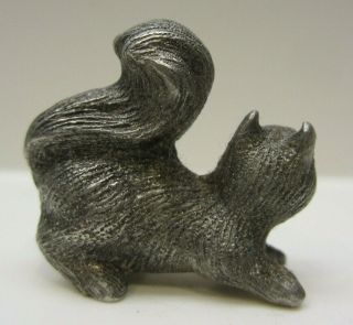 Vintage Spooniques Pewter Squirrel Miniature Figurine Woodland Backyard Animal 3