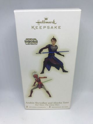 Star Wars Clone Wars Anakin Skywalker And Ahsoka Tano Hallmark Keepsake Ornament