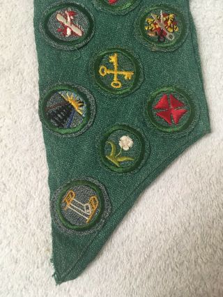 Vintage Girl Scout Sash 60’s To 70’s Ithaca York With 31 Badges Plus Pins 8