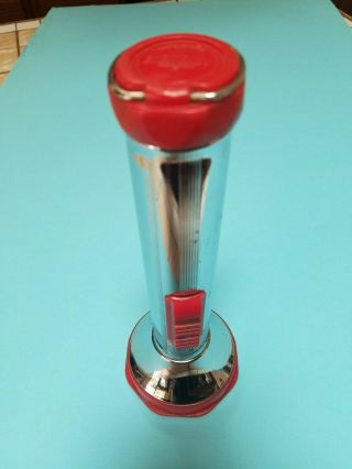 EVEREADY Vintage Flashlight Chrome and Red 3 Cell Flashlight w/ LED Upgrade 2