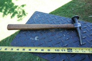 Vintage PROTO 1428 Auto Body Long Body Pecking Finishing Hammer,  Crowned Face,  USA 2