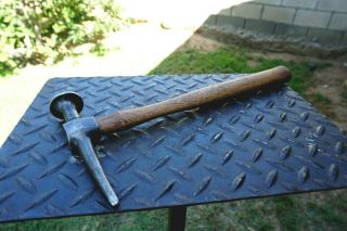 Vintage PROTO 1428 Auto Body Long Body Pecking Finishing Hammer,  Crowned Face,  USA 5
