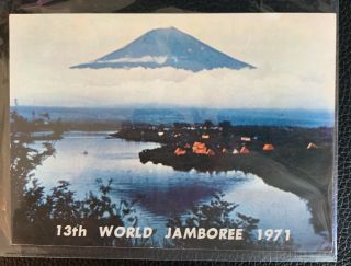 13th World Scout Jamboree 1971 Postcard - Mt.  Fuji From Lake Tanuki,  Japan