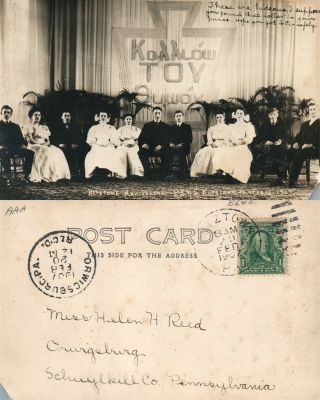 Kutztown Pa Keystone State Normal School 1907 Antique Real Photo Postcard Rppc