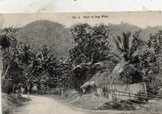 Road To The Bog Walk Jamaica Postally 1908 - Stamp Missing