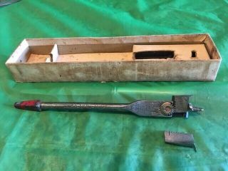 Antique Tools Brass Blow Torch Wood Handle Tools Soldering Iron Steam Punk Decor 3
