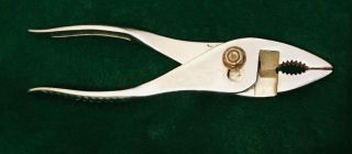 Vintage Snap - On No.  137 3 Row Vacumn Slip Joint Pliers With Side Cutter,