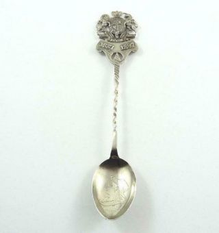 Antique Sterling Silver Queen Victoria 60th Jubilee Commemorative Spoon 1898 - 99