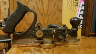 Patent 1884 Early Stanley Rule & Level Co No 45 Combination Plane,  Patina