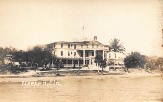 Fl - 1920’s Rare Real Photo Florida Tarpon Inn At Useppa Island Fla - Lee Co.