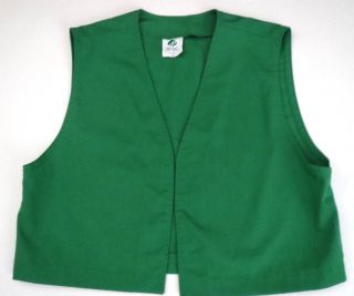 Vintage Girl Scout Green Vest Size 14 0 - 230 Made In The Usa