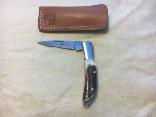 Al Mar Osprey 1001st Knife Stag Handle,  Lockback W/ Pouch