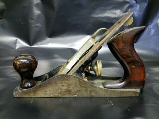 Vintage Stanley Bailey No.  4 Wood Plane Made In Usa